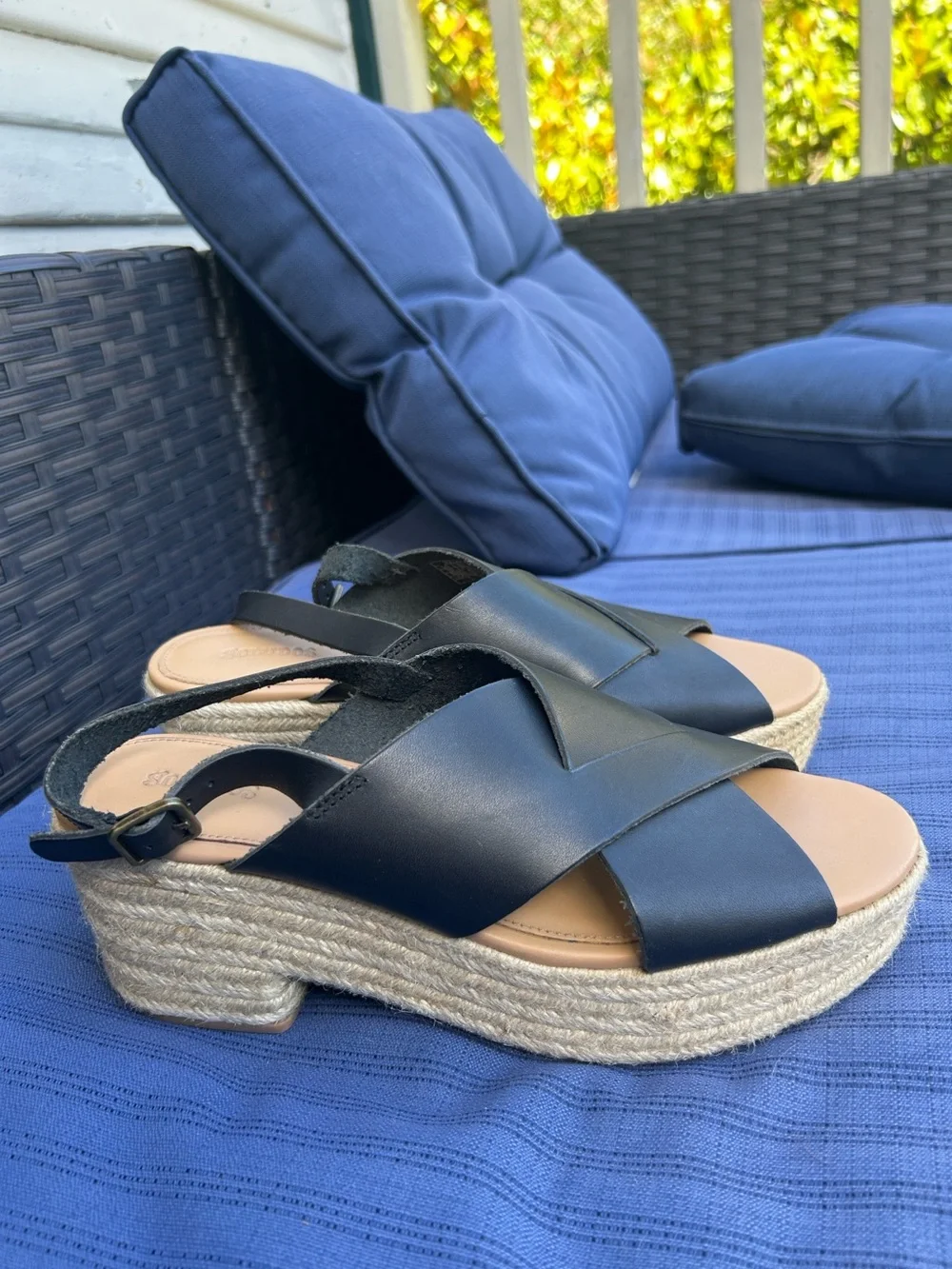 Soludos Amalfi Platform Heel Espadrille Sandals Size 10